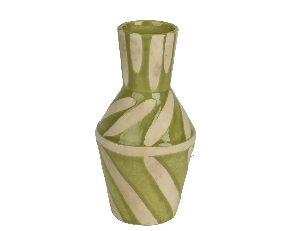 Vase Terracotta 21cm Lime