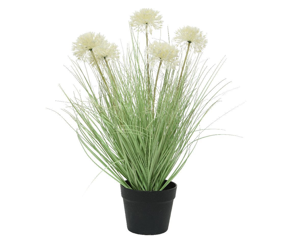 Artificial Grass in Pot Allium 62cm Artificial Grass in Pot Allium 62cm