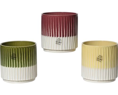 Stoneware Planter Reactive Glaze 13cm