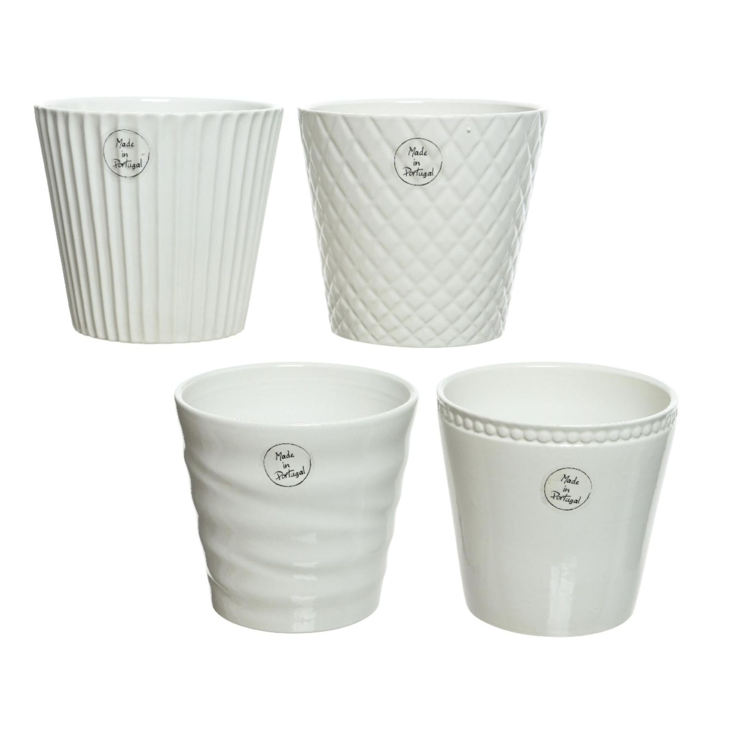Planter Stoneware 13.5cm - 4 Assorted