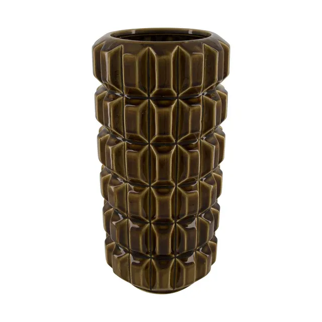 Vase Ceramic 20x20x41cm Brown