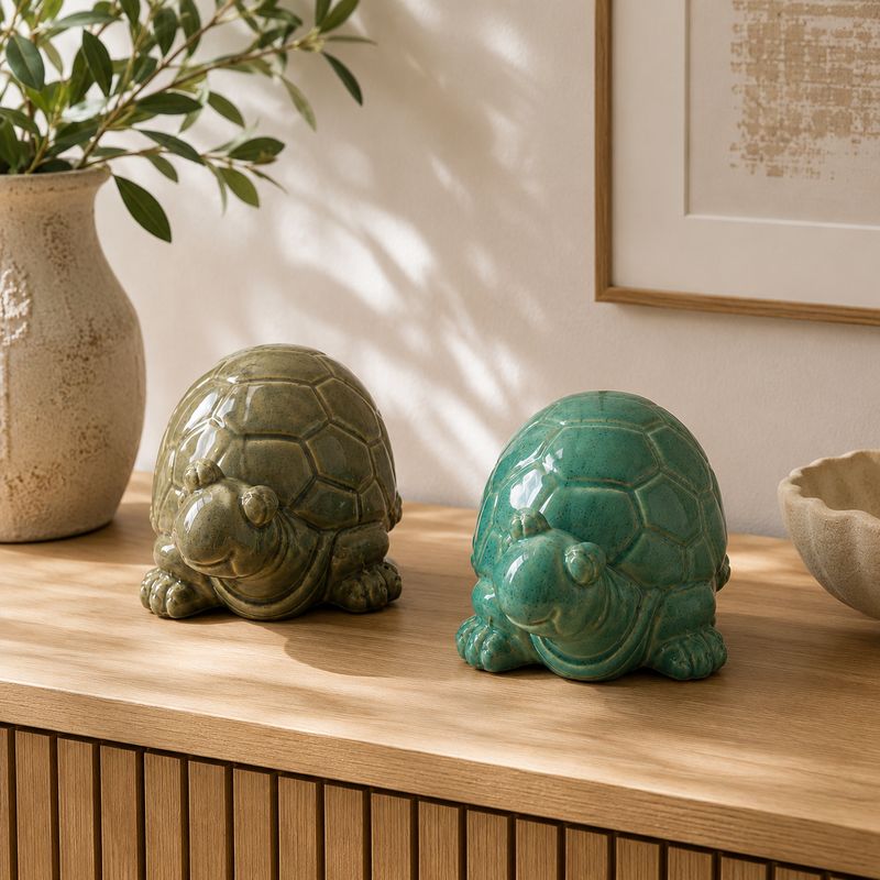 Figurine Turtle Ceramic 16.5cm