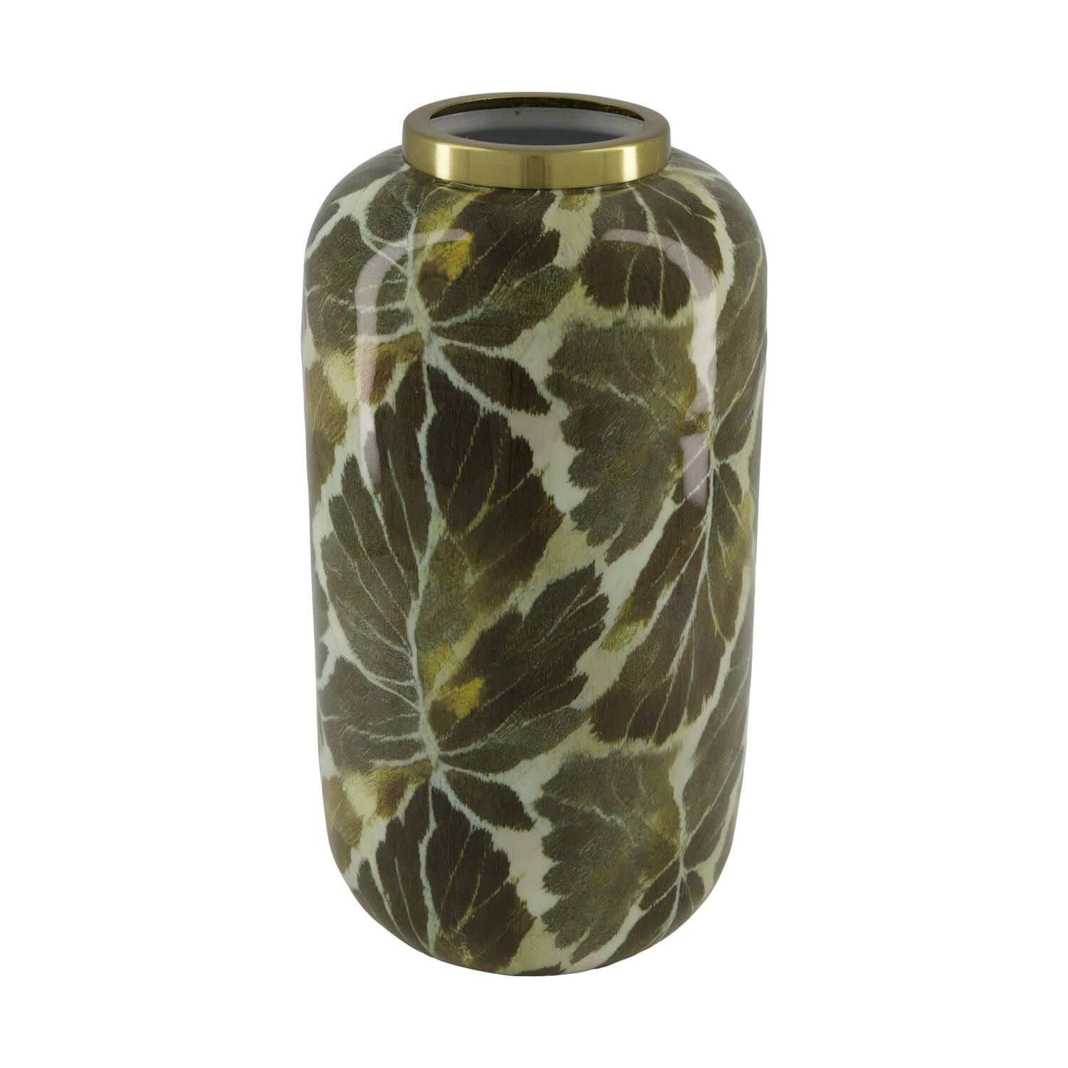 Vase Glass 11.5x11.5x22cm Blue