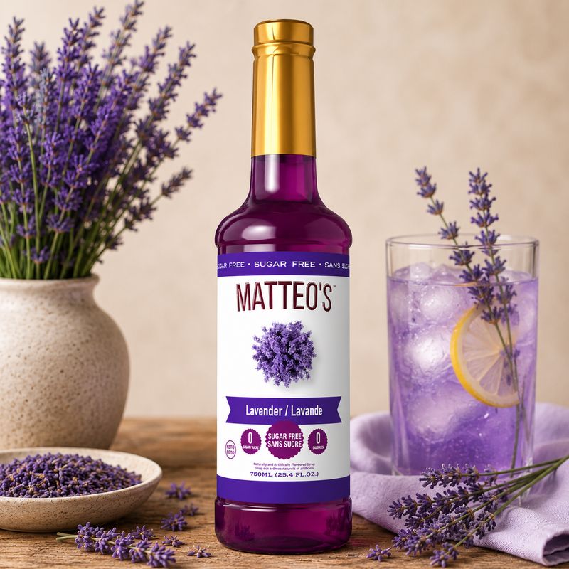 Matteo's Sugar Free Lavender Syrup 750ml