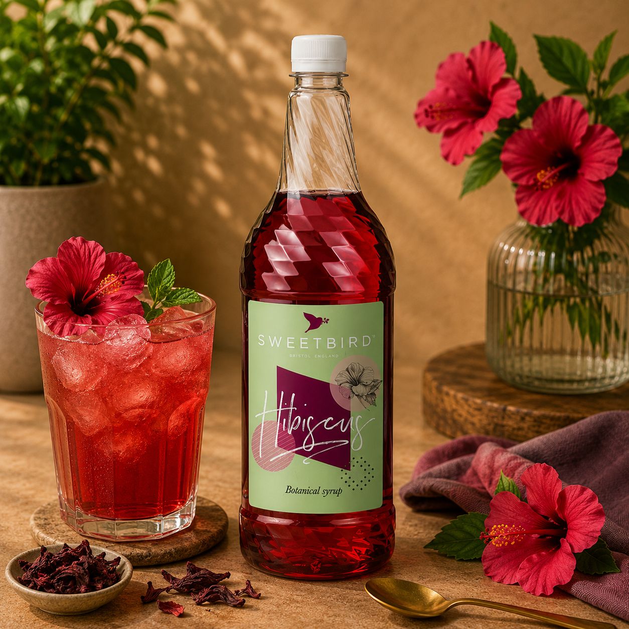 Sweetbird Hibiscus Syrup 1L