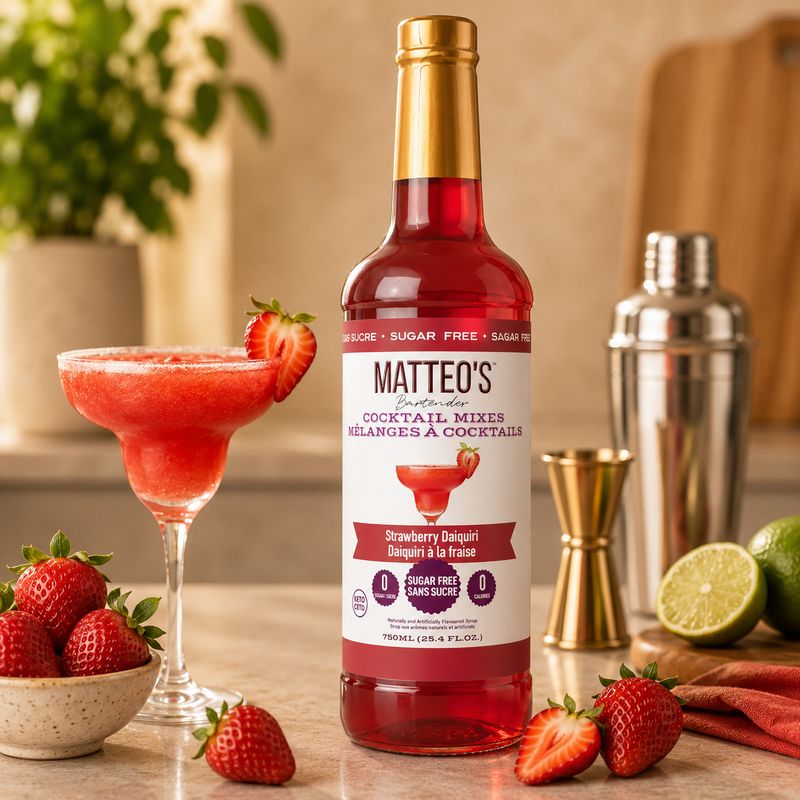 Matteos Sugar Free Strawberry Daiquiri Syrup 750ml
