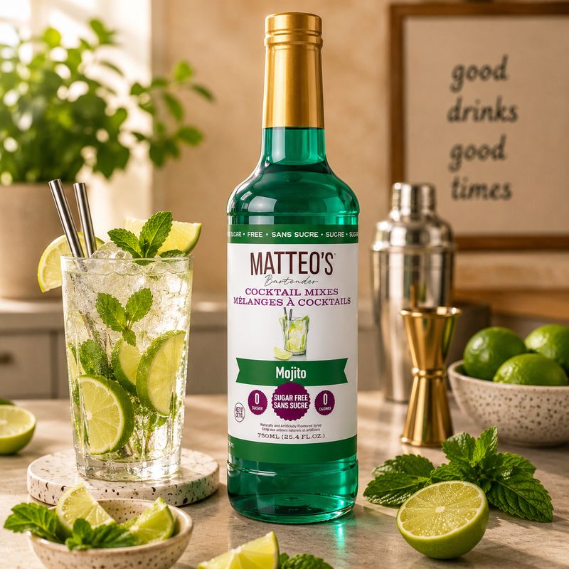 Matteos Sugar Free Mojito Syrup 750ml