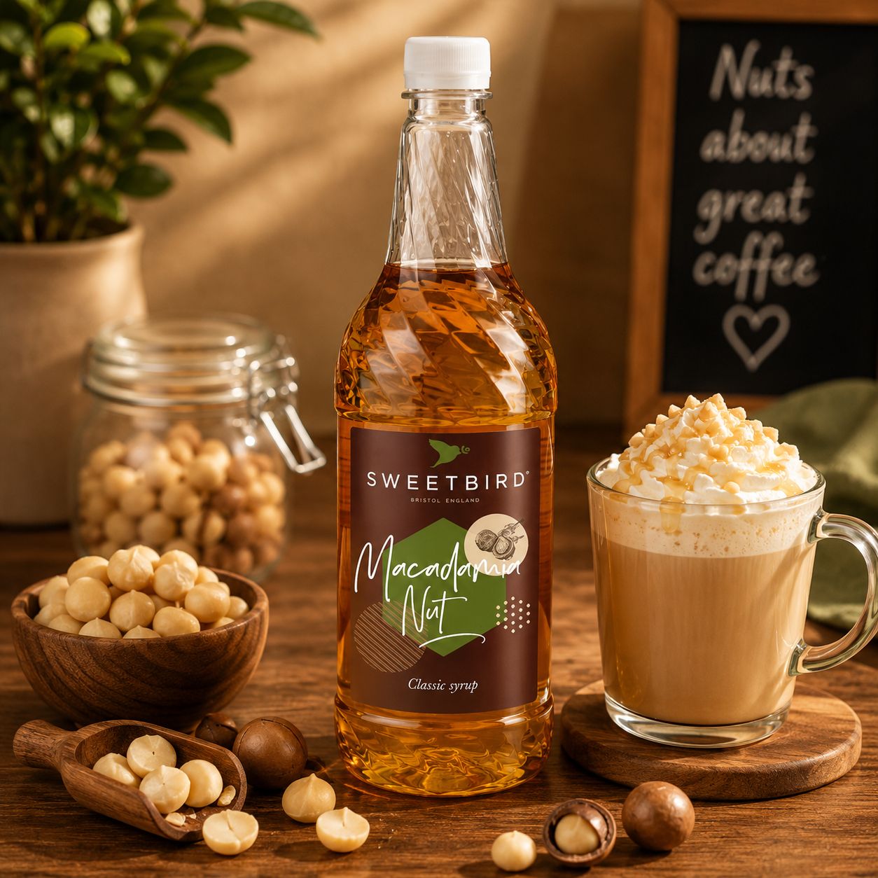 Sweetbird Macadamia Nut Syrup 1L