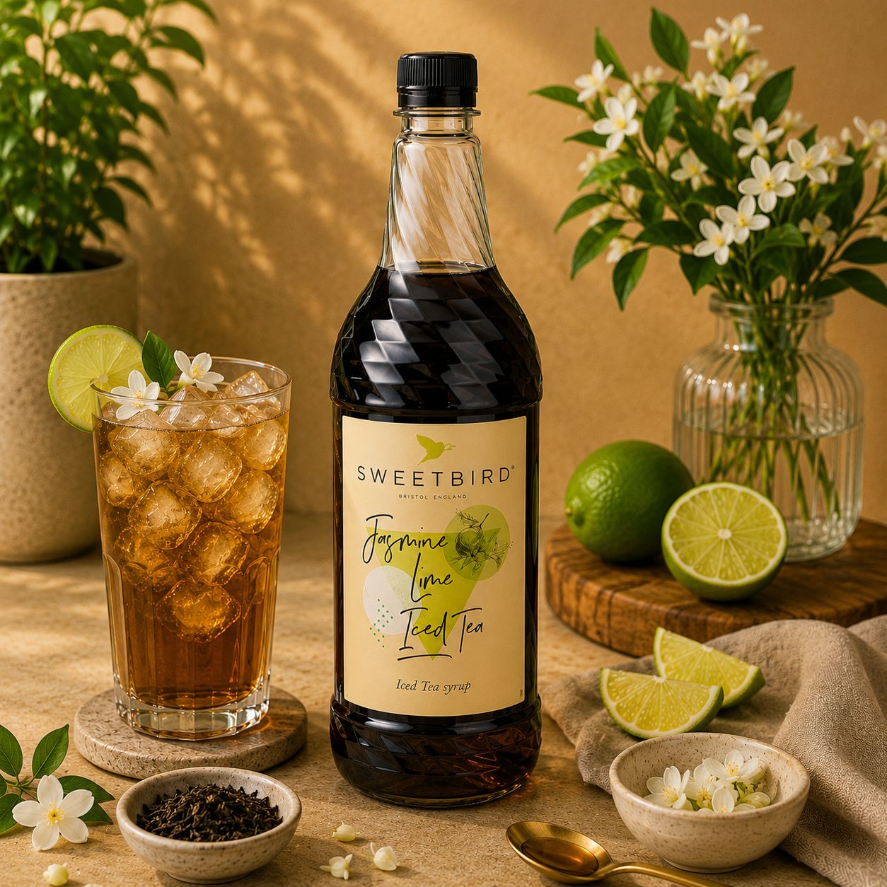 Sweetbird Jasmine Lime Iced Tea Syrup 1L