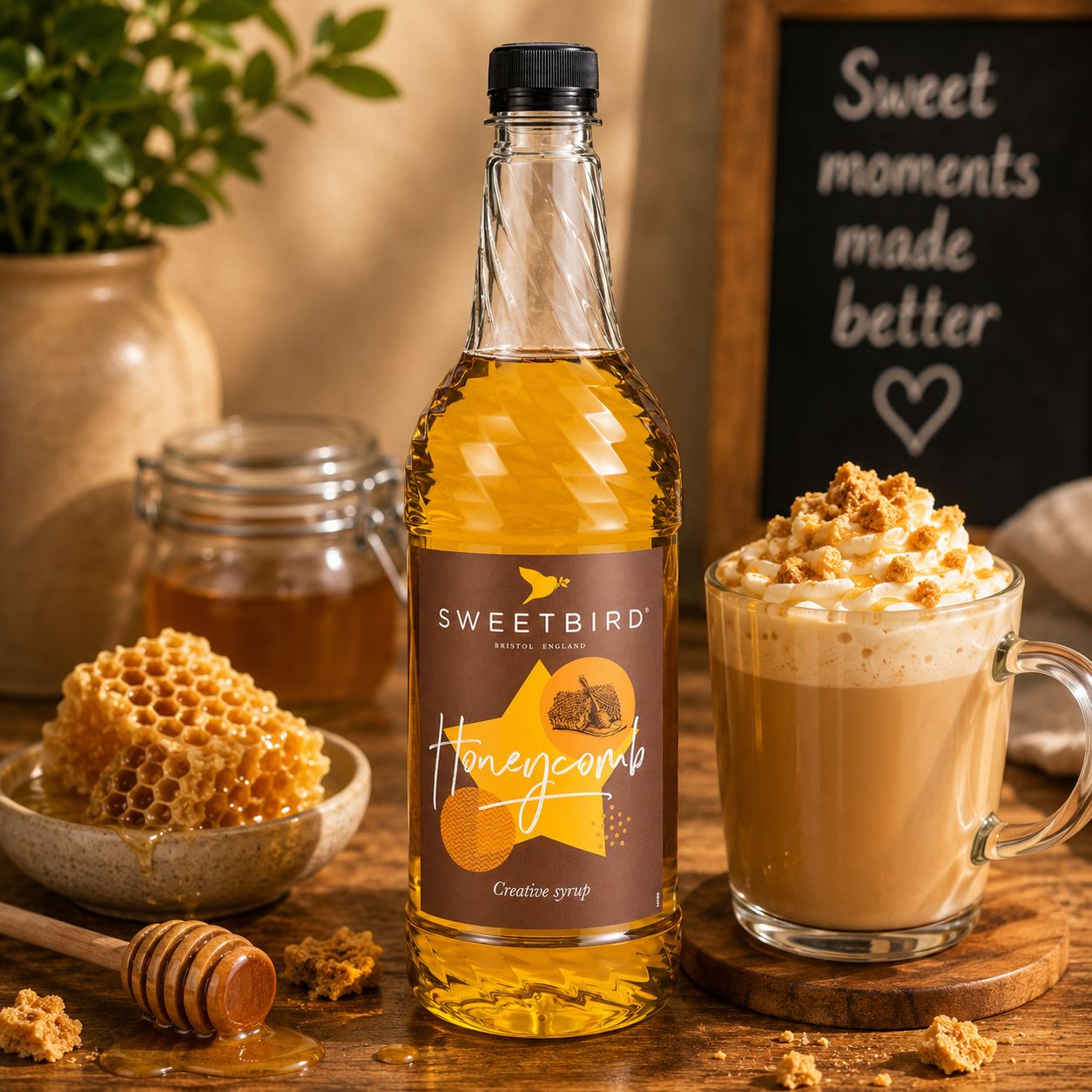 Sweetbird Honeycomb Syrup 1L