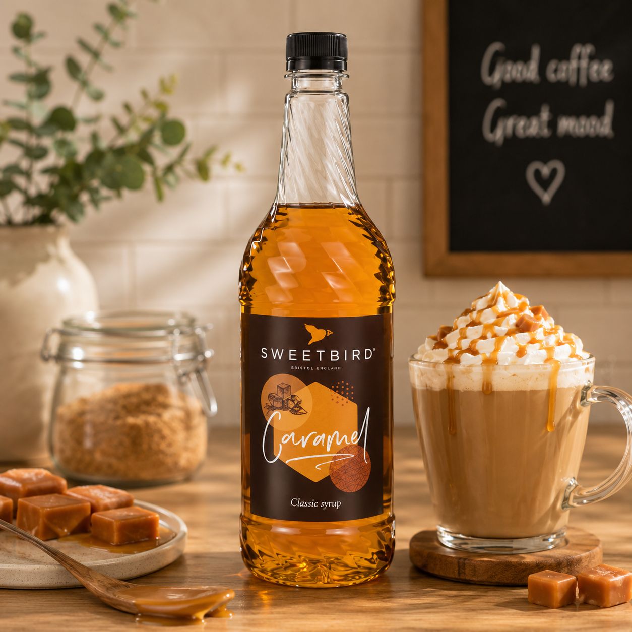 Sweetbird Caramelised Almond Syrup 1L Sweetbird Caramelised Almond Syrup 1L