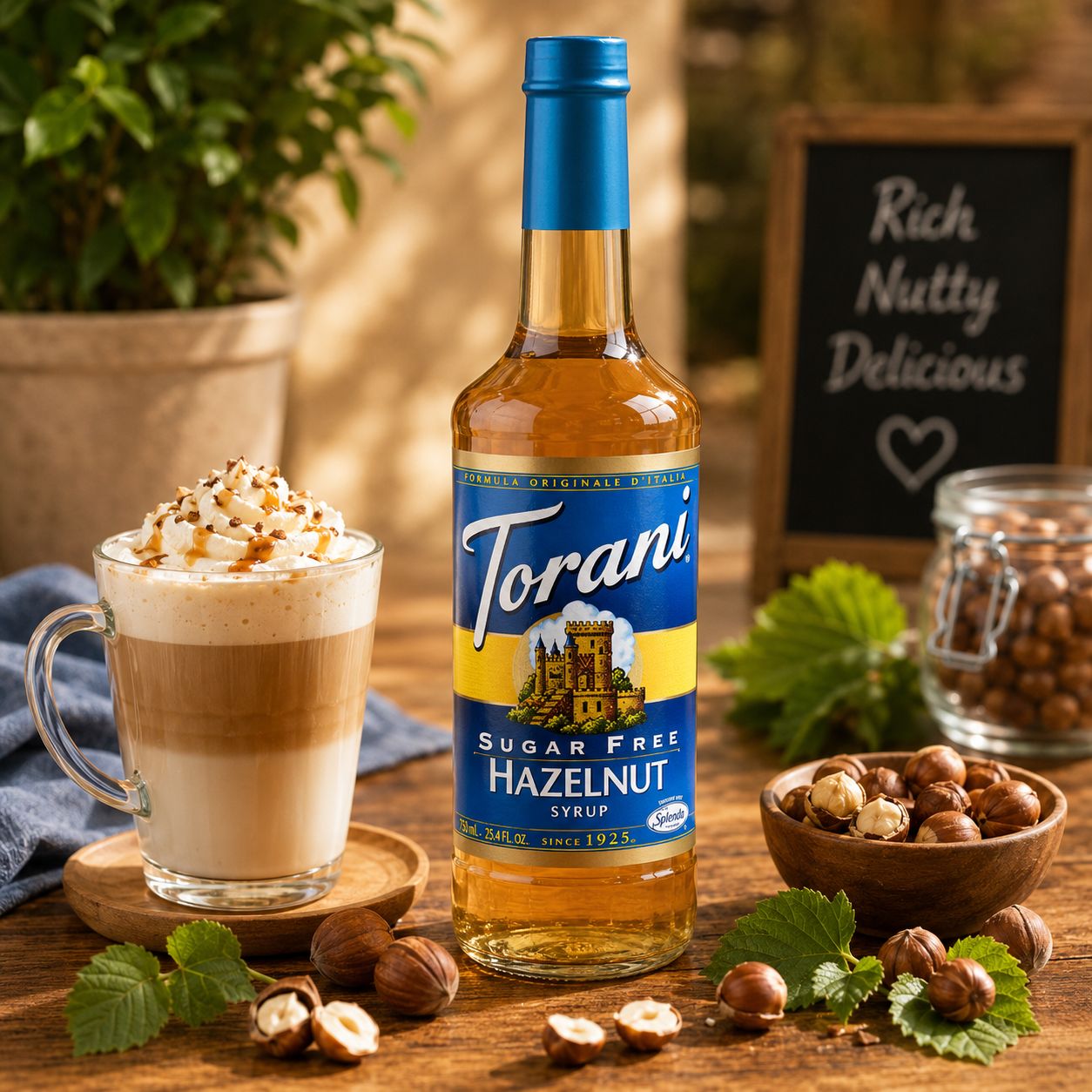 Torani Sugar Free Hazelnut Syrup 750ml