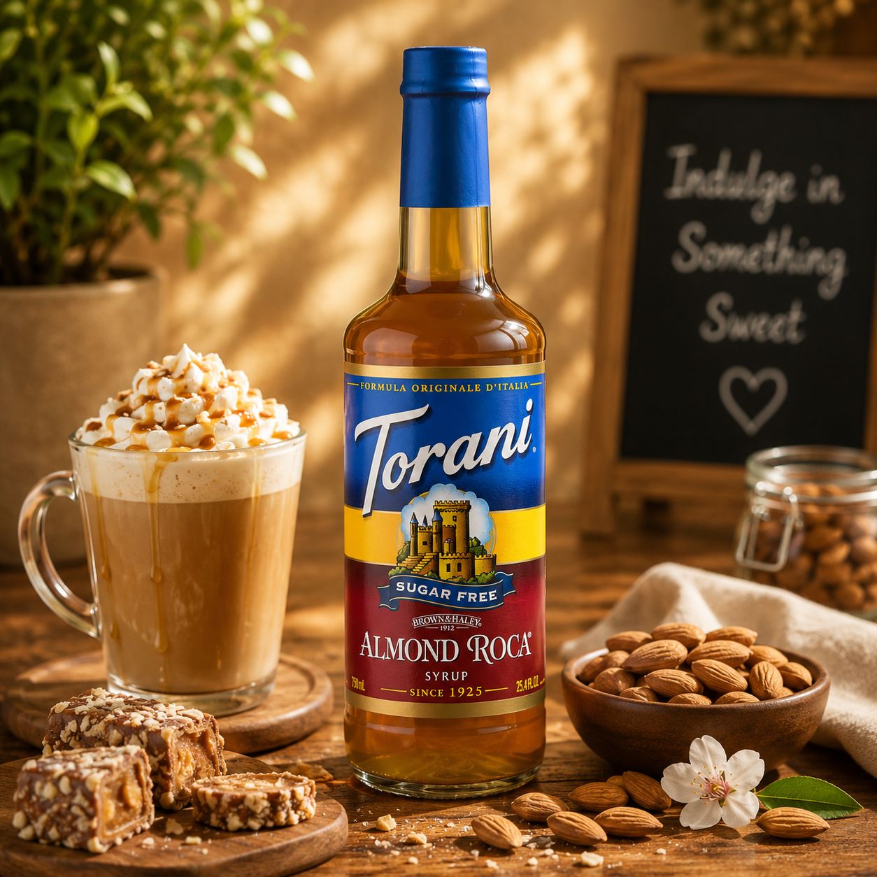 Torani Sugar Free Almond Roca Syrup 750ml Torani Sugar Free Almond Roca Syrup 750ml