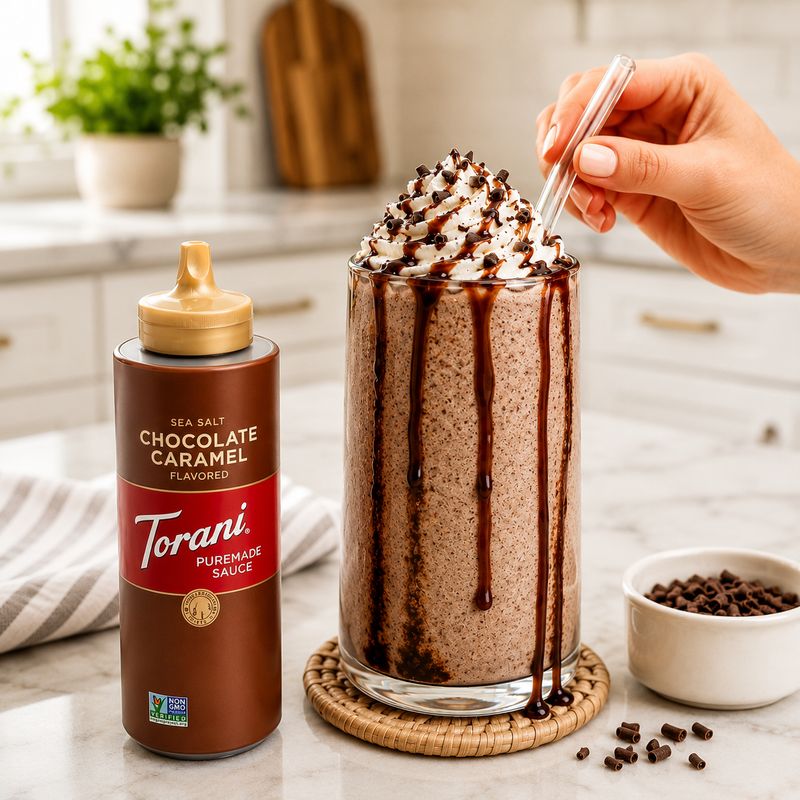 Torani Puremade Salted Chocolate Caramel Sauce 16.5oz