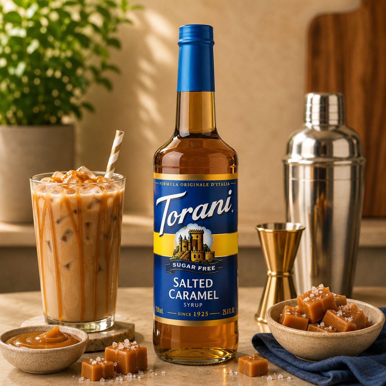 Torani Sugar Free Salted Caramel Syrup 750ml