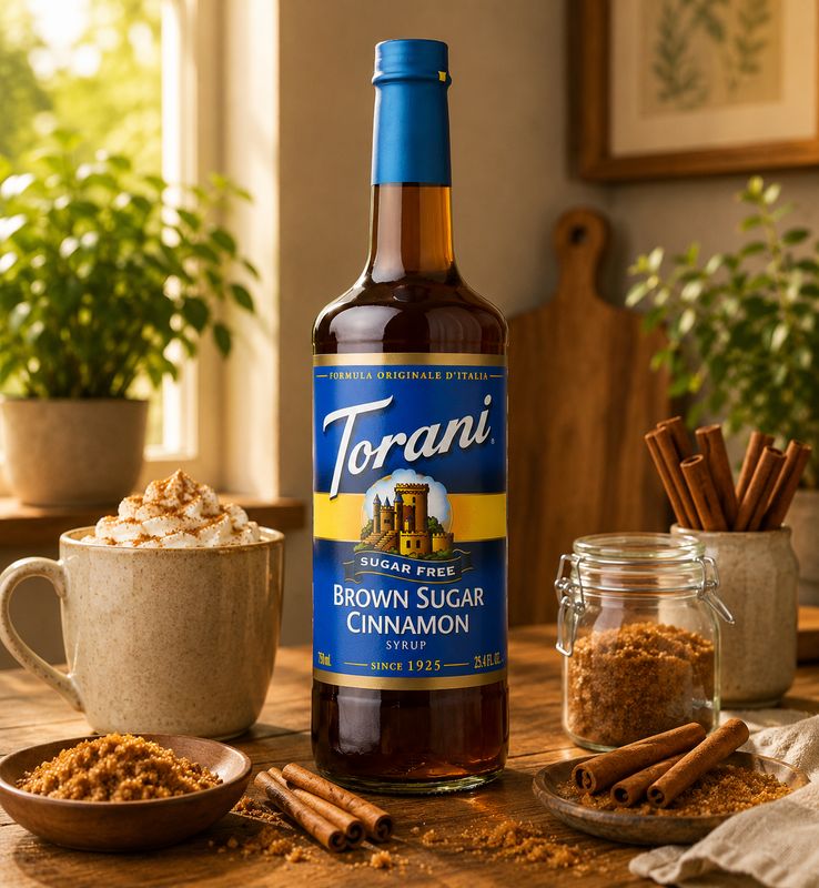 Torani Sugar Free Brown Sugar Cinnamon Syrup 750ml