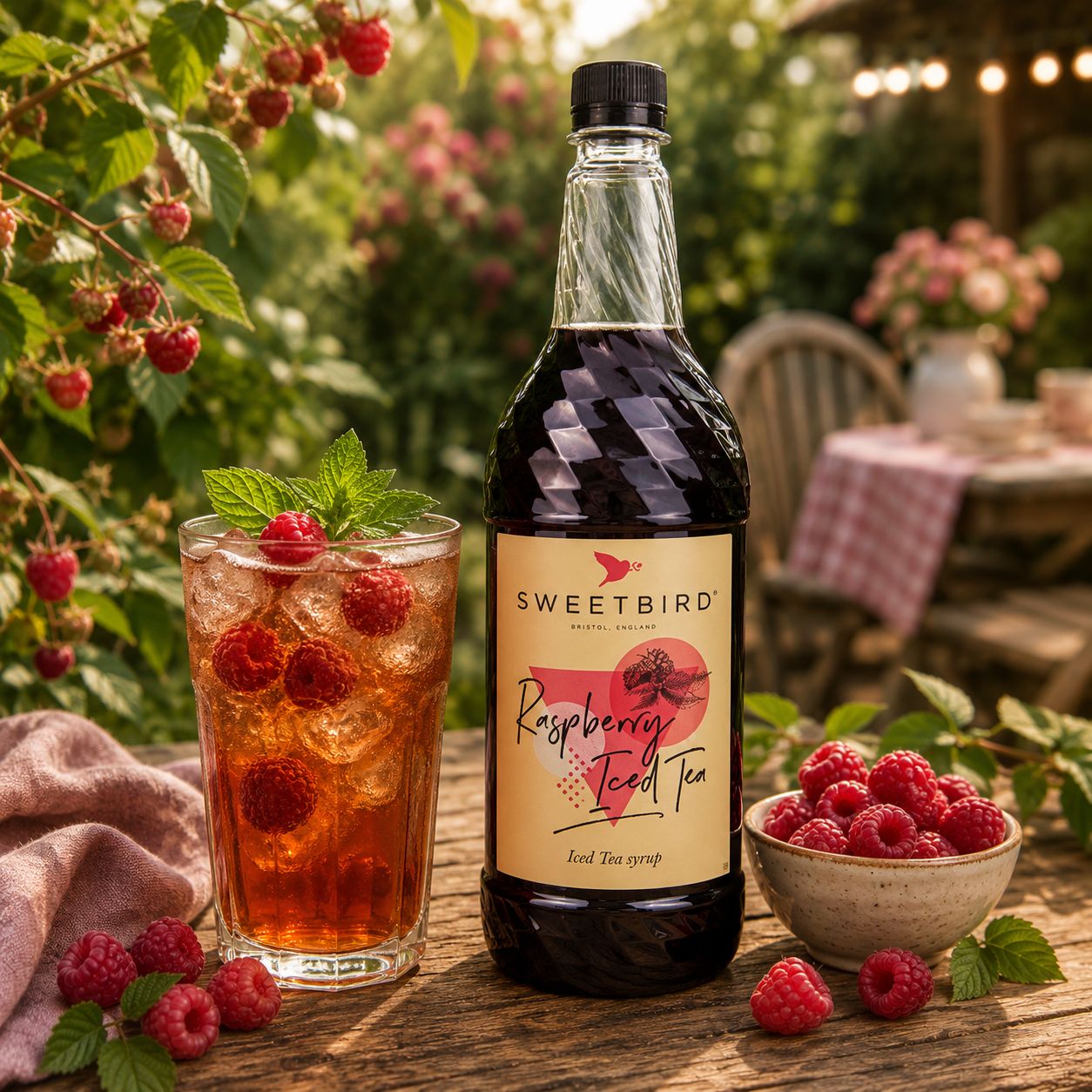 Sweetbird Raspberry Iced Tea Syrup 1L