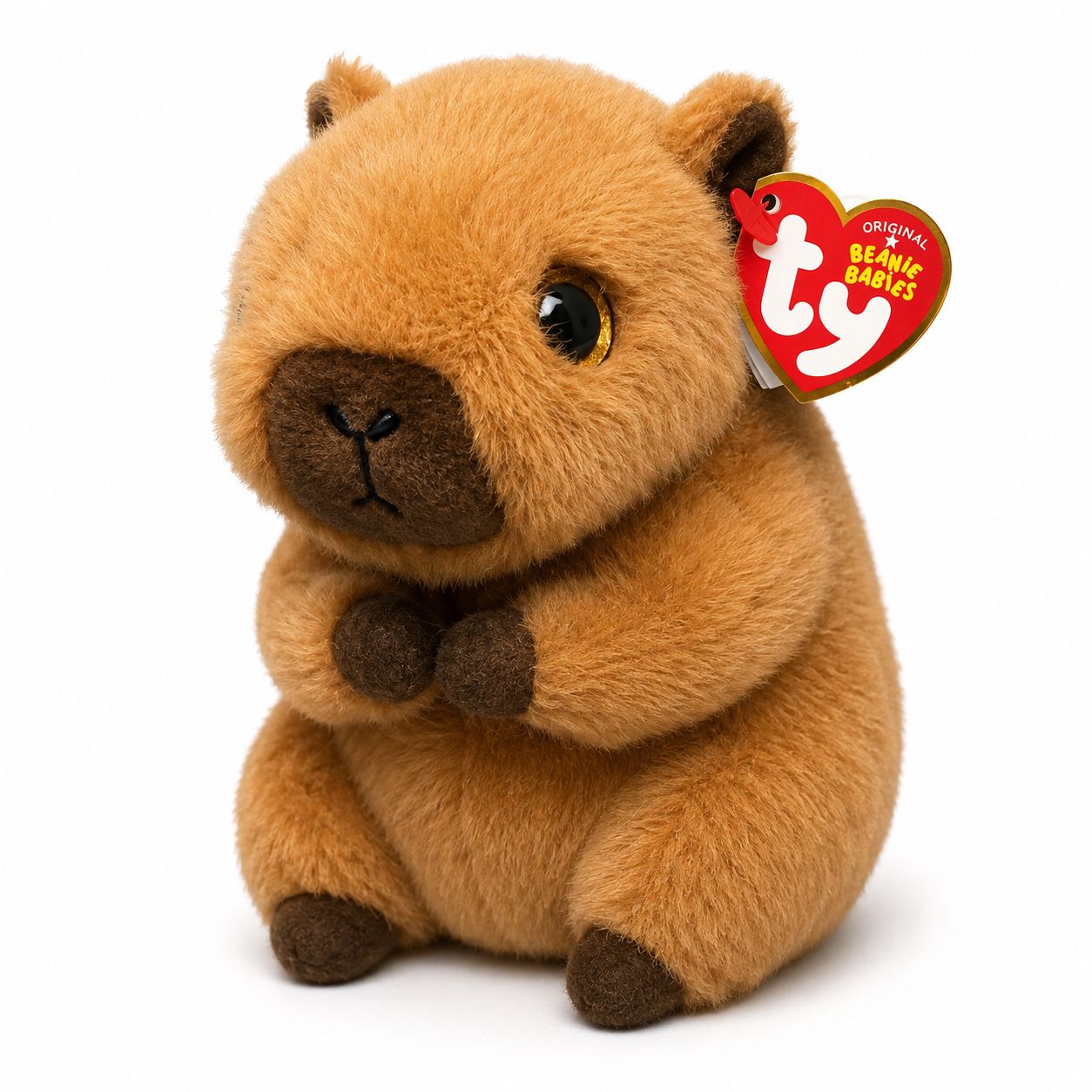 Ty Plushy - Capybara - 3 Assorted Mocha Savanna Petal