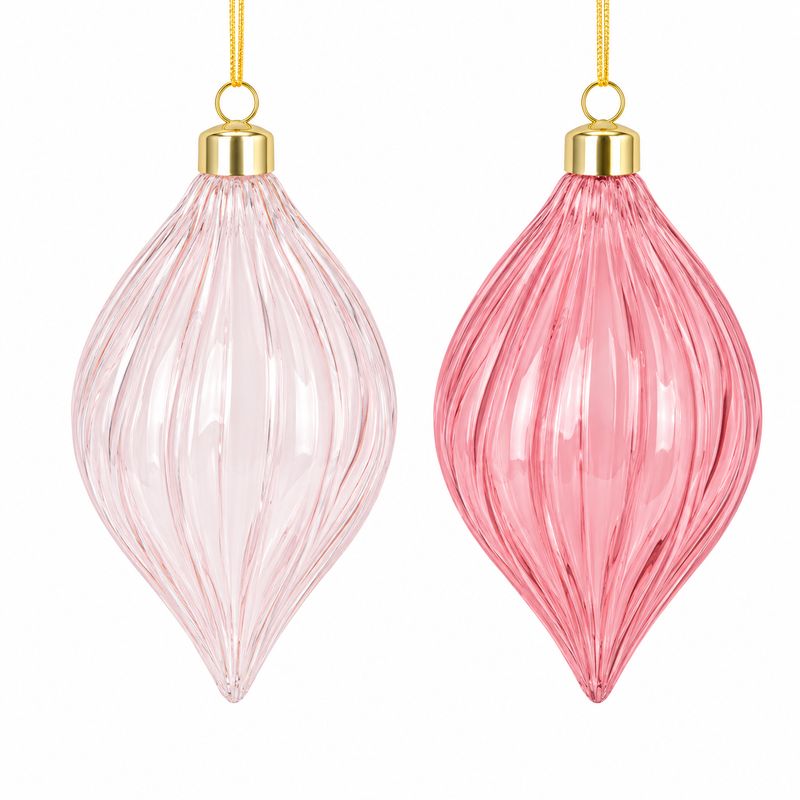 Xmas Ball Drop 12cm - 2 Assorted
