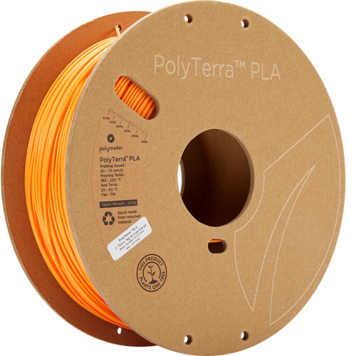 PolyTerra PLA Standard 1.75mm 1kg, Colour: Sunrise Orange