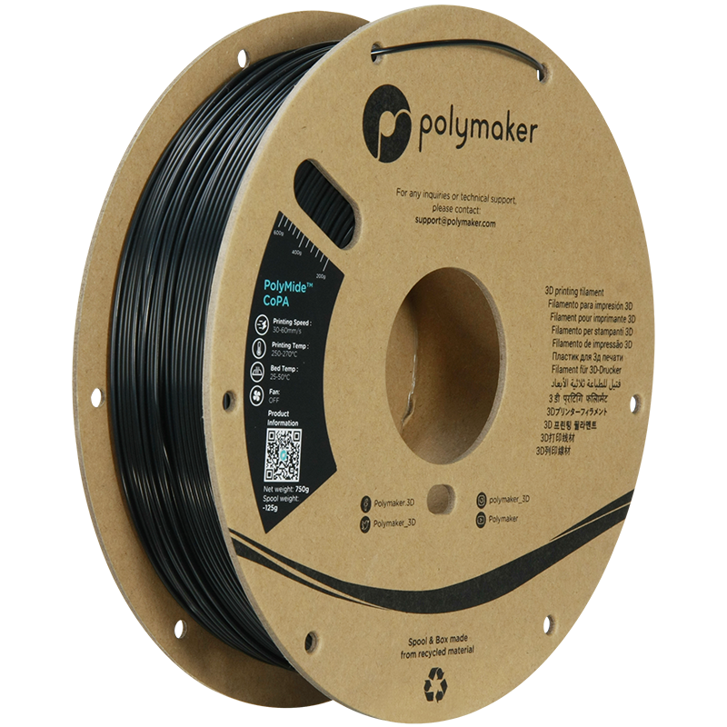 PolyMide CoPA 1.75mm 750g, Colour: Black