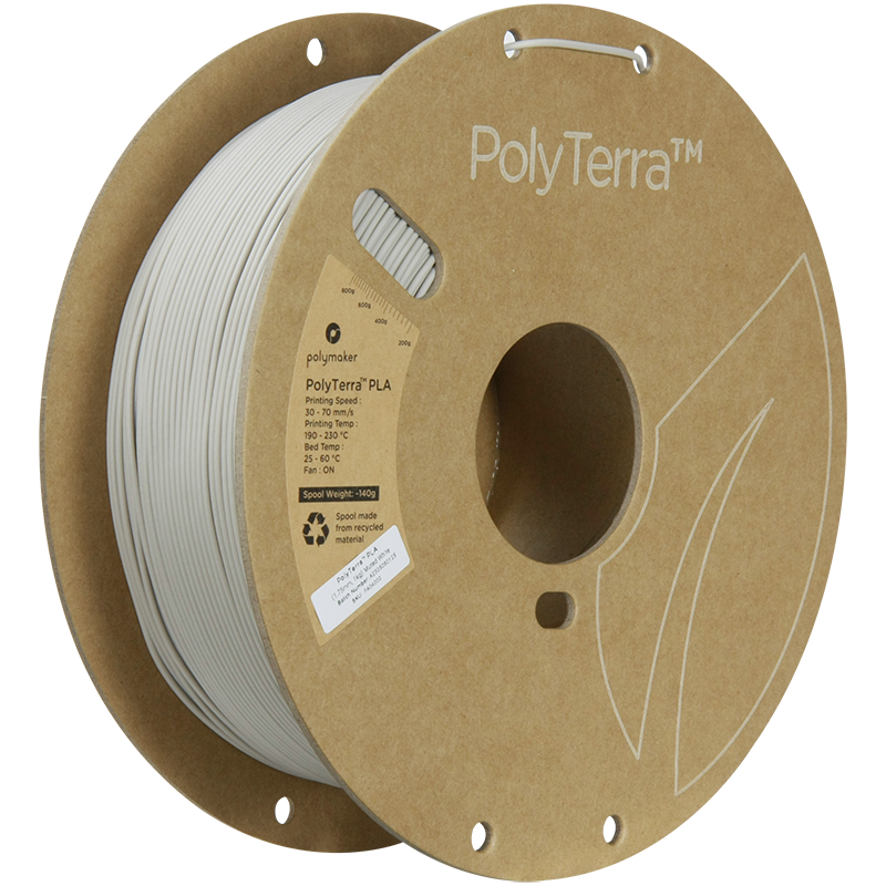 PolyTerra PLA Muted 1.75mm 1kg, Colour: Muted White