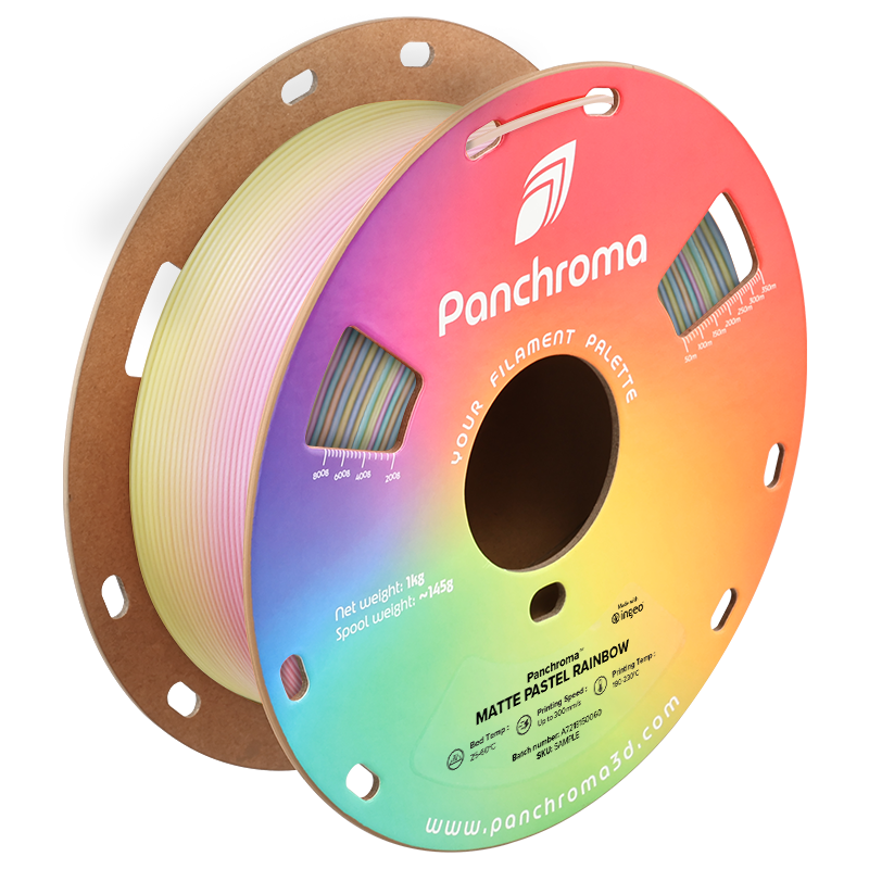 Panchroma Matte PLA Gradient 1.75mm 1kg, Colour: Pastel Rainbow