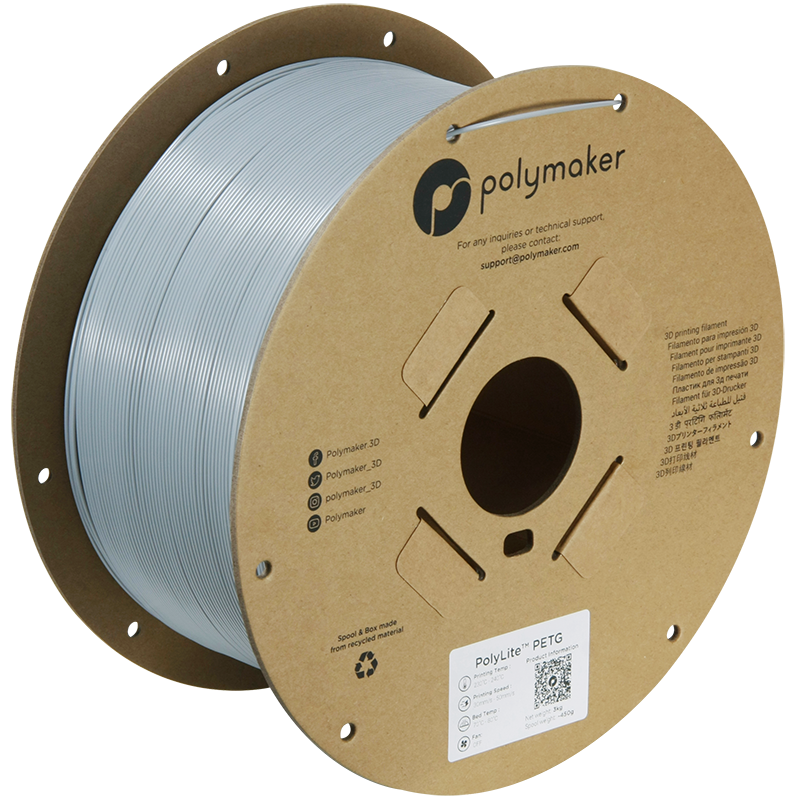 PolyLite PETG 1.75mm 3kg, Colour: Grey