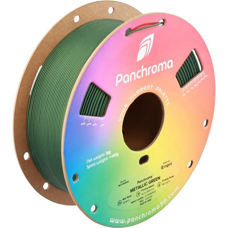 Panchroma Metallic PLA 1.75mm 1kg, Colour: Metallic Green