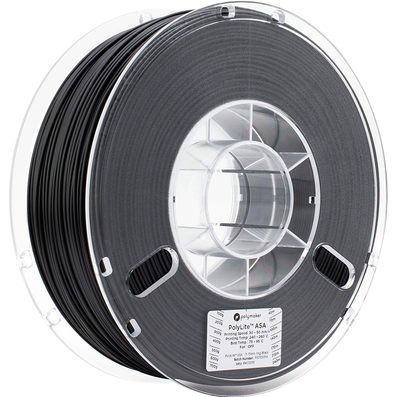 Polymaker ASA 2.85mm 1kg, Colour: Black