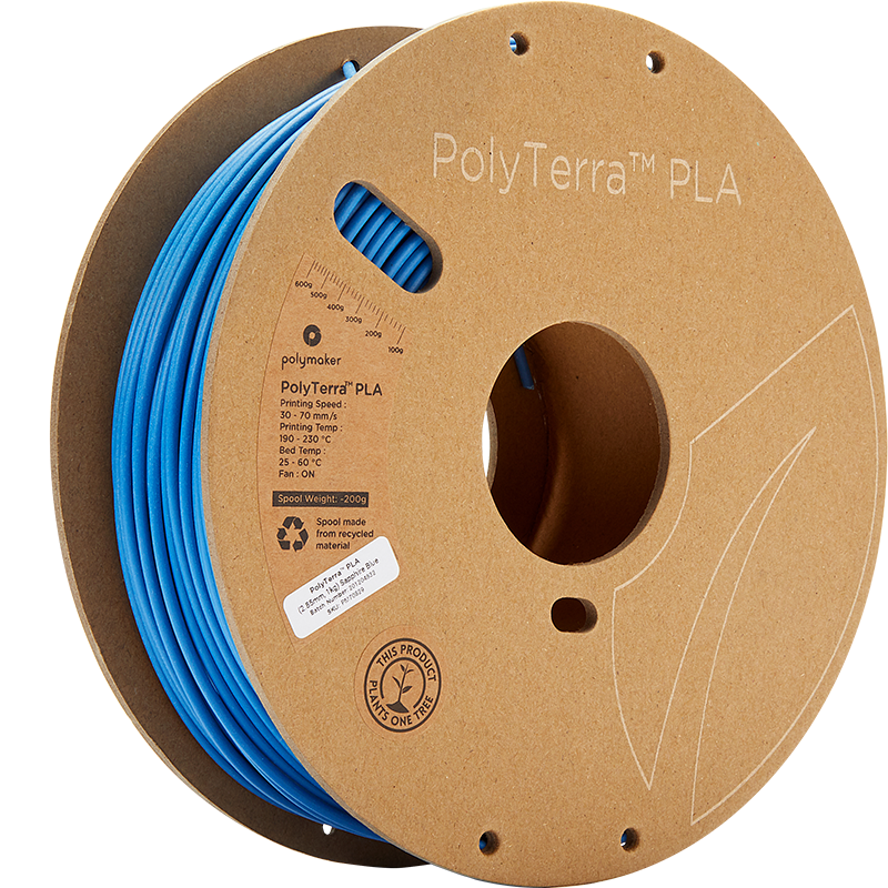 PolyTerra PLA Standard 2.85mm 1kg, Colour: Saphire Blue