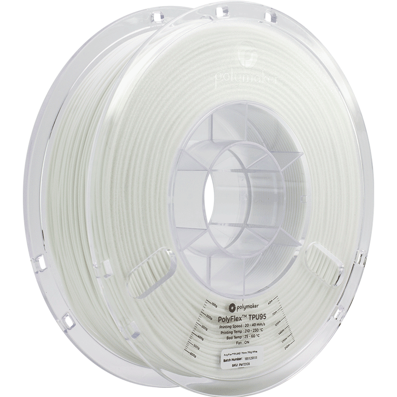 PolyFlex TPU95 1.75mm 750g, Colour: White