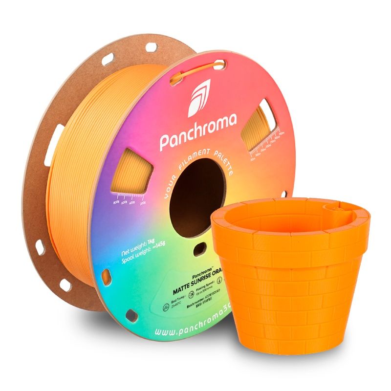 Panchroma Matte PLA Standard 1.75mm 1kg, Colour: Sunrise Orange