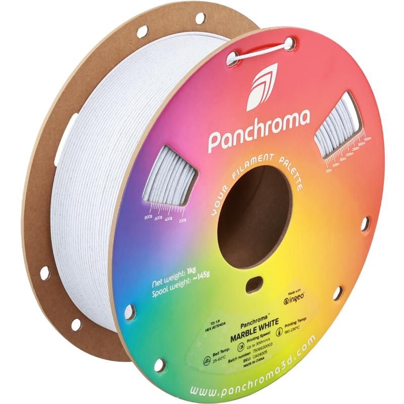 Panchroma Matte PLA Marble 1.75mm 1kg, Colour: Marble White