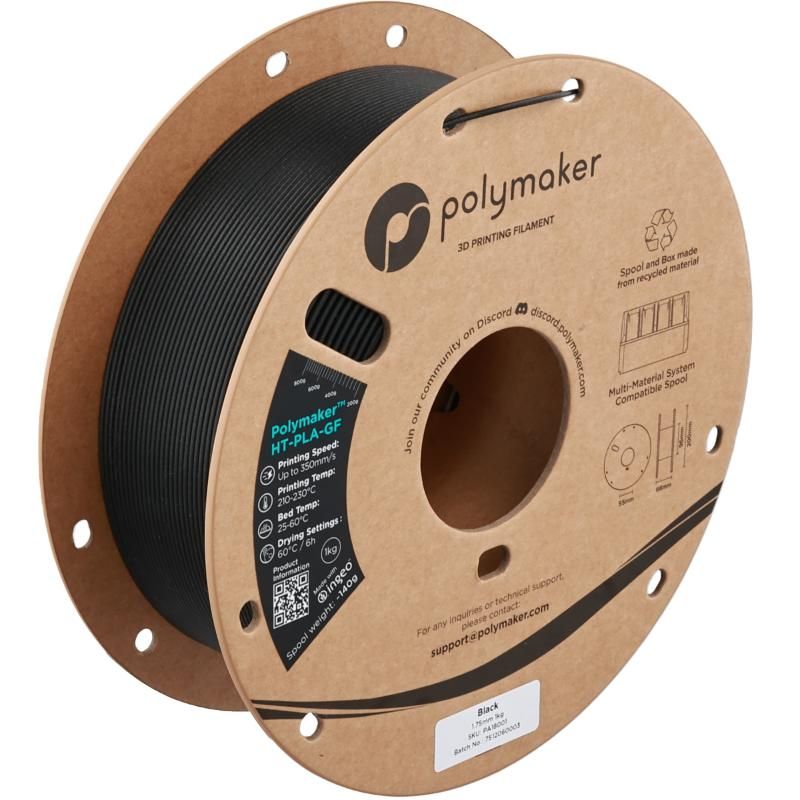Polymaker™ HT-PLA-GF 1.75mm 1kg, Colour: Black