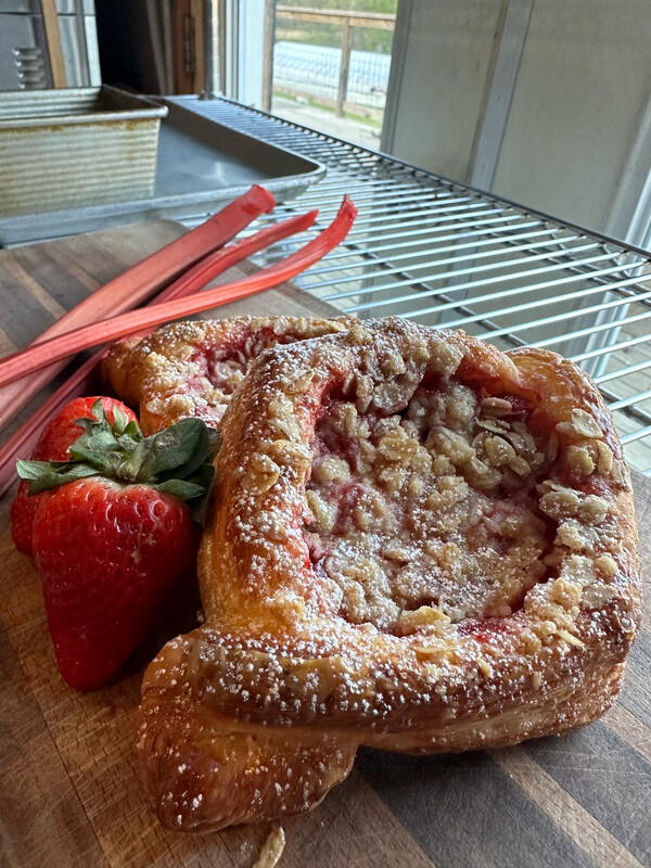 Strawberry Rhubarb Danish