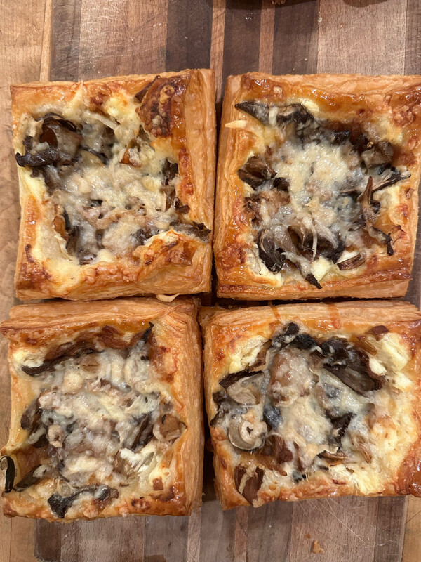 Roasted Mushroom and Gruyere Tart