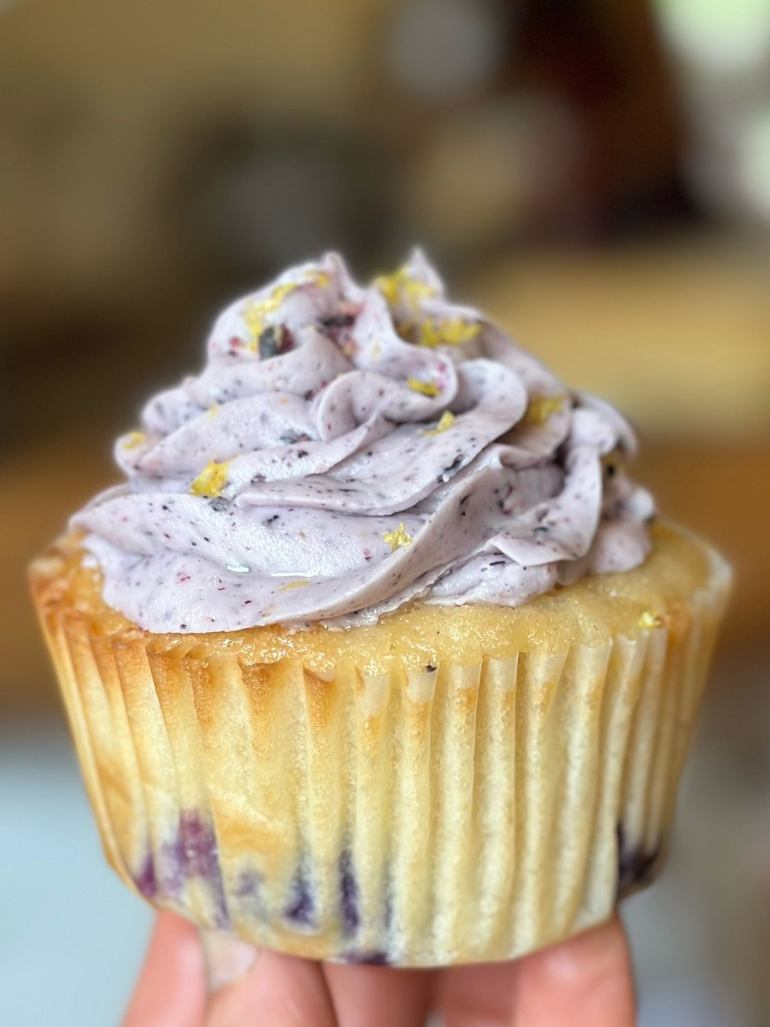 Blueberry Lemon Cupcake (vegan)