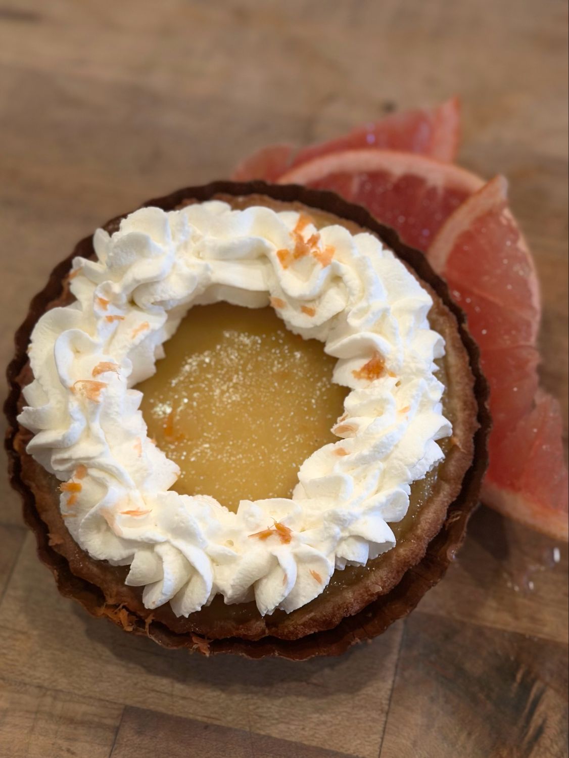 Grapefruit Curd Tart (gluten sensitive!)