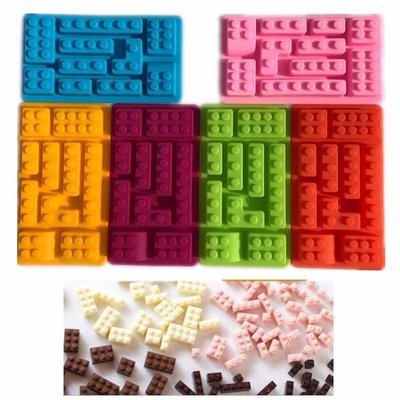 Lego Rectangular Blocks Silicone Ice Candy Jello Gel Chocolate Mold - FREE SHIPPING !