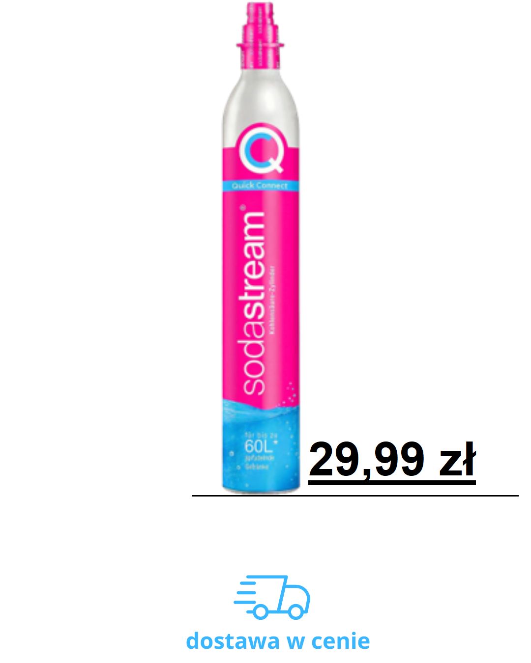 Doładowanie butli CO2 RÓŻOWA