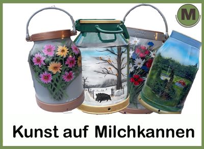 Kunst auf Milchkannen