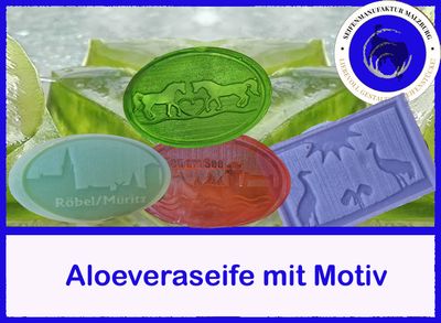 Aloeveraseife mit Motiv