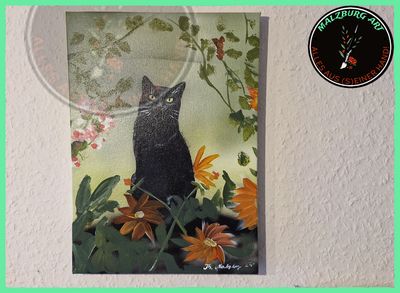 Acryl auf Leinwand &quot;Der Kater Minz&quot;   Th.Malzburg