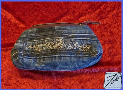 JW - Schminktasche / Kosmetiktasche &quot;Authentic&quot; *Upcycling*Unikat*