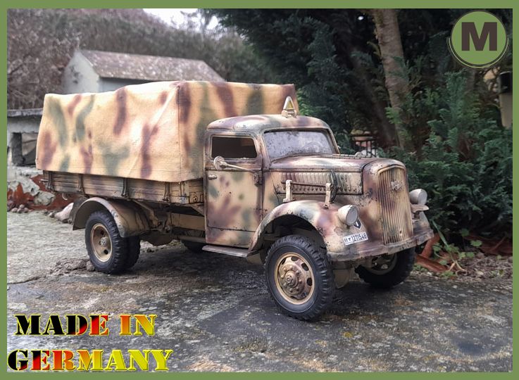 ~MSE~ Opel Blitz~ 1:16 *RC 3 Tonner der Wehrmacht* &quot;Tarn&quot; (Vorbestellung)