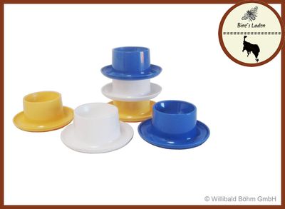 Sonja Plastic! - Eierbecher rund, 6-er Pack, farbig gemischt