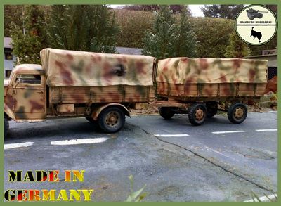 ~MSE~RC Opel Blitz mit Anhänger ~ 1:16 * &quot;Tarn&quot; (Vorbestellung)