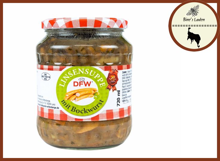 DFW - Linsensuppe mit Bockwurst - 720ml