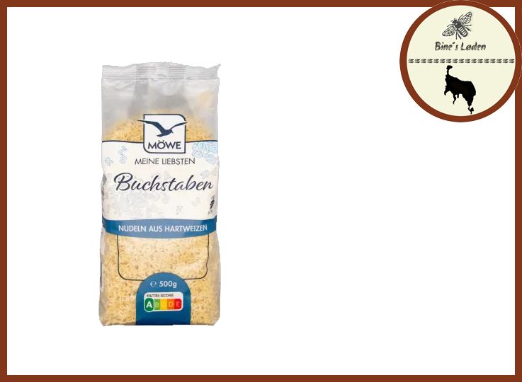 MÖWE - Suppennudeln - Buchstaben - 500g